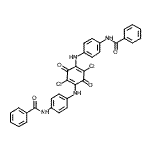 CAS 登录号：87021-59-8， N,N'-[(2,5-二氯-3,6-二氧代-1,4-环己二烯-1,4-二基)二(亚氨基-4,1-亚苯基)]二苯甲酰胺