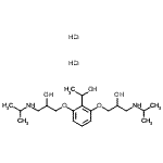 CAS 登录号：87049-35-2， 3,3'-{[2-(1-羟基乙基)-1,3-亚苯基]二(氧基)}二[1-(异丙基氨基)-2-丙醇]二盐酸盐