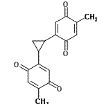 CAS 登录号：87050-85-9， 2,2'-(1,2-环丙烷二基)二(5-甲基-1,4-苯醌)