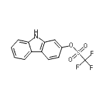 CAS 登录号：870703-52-9， 9H-咔唑-2-基三氟甲烷磺酸酯