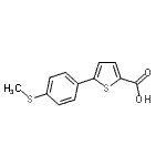 CAS 登录号：870703-97-2， 5-[4-(甲硫基)苯基]-2-噻吩羧酸