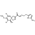 CAS 登录号：87075-23-8， (5S,10R)-N-[3-(2-氨基-1H-咪唑-5-基)丙基]-7,9-二溴-10-羟基-8-甲氧基-1-氧杂-2-氮杂螺[4.5]癸-2,6,8-三烯-3-甲酰胺