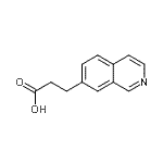 CAS 登录号：87087-27-2， 3-(7-异喹啉基)丙酸
