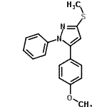 CAS#: 871110-15-5， 5-(4-Methoxyphenyl)-3-(methylsulfanyl)-1-phenyl-1H-pyrazole