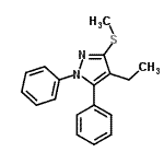 CAS#: 871110-28-0， 4-Ethyl-3-(methylsulfanyl)-1,5-diphenyl-1H-pyrazole