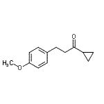结构式 CAS# 87141-66-0, 1-环丙基-3-(4-甲氧基苯基)-1-丙酮