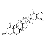 CAS 登录号：87168-24-9， (3beta,22R)-3,14,17,20-四羟基-22,26-环氧麦角甾-5,24-二烯-1,26-二酮