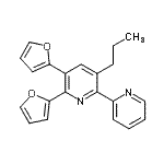 CAS#: 871798-94-6， 5,6-Di(2-furyl)-3-propyl-2,2'-bipyridine