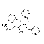 CAS 登录号：871948-95-7， (2R,3S)-3-(二苄基氨基)-2-羟基-4-苯基丁基乙酸酯