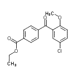 CAS#: 872088-13-6， Ethyl 4-(5-chloro-2-methoxybenzoyl)benzoate