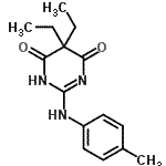 CAS 登录号：87215-97-2， 5,5-二乙基-2-[(4-甲基苯基)氨基]-4,6(1H,5H)-嘧啶二酮