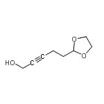 CAS 登录号：87226-66-2， 5-(1,3-二氧戊环-2-基)-2-戊炔-1-醇