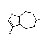 CAS 登录号：873017-02-8， 3-氯-5,6,7,8-四氢-4H-噻吩并[2,3-d]氮杂卓