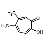 CAS 登录号：873409-96-2， 5-氨基-2-羟基-6-甲基-2,4,6-环庚三烯-1-酮