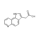CAS 登录号：87361-86-2， 1H-吡咯并[2,3-f]喹啉-3-基乙酸