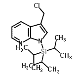 CAS 登录号：873786-04-0， 3-(氯甲基)-1-(三异丙基硅烷基)-1H-吡咯并[2,3-b]吡啶