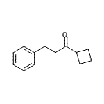 结构式 CAS# 874009-12-8, 1-环丁基-3-苯基-1-丙酮