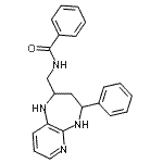 CAS 登录号：87474-36-0， N-[(4-苯基-2,3,4,5-四氢-1H-吡啶并[2,3-b][1,4]二氮杂卓-2-基)甲基]苯甲酰胺