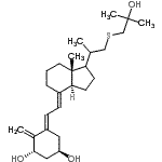 CAS 登录号：87480-00-0， (1R,3S,5E)-5-{(2E)-2-[(3aS,7aR)-1-{1-[(2-羟基-2-甲基丙基)硫基]-2-丙基}-7a-甲基八氢-4H-茚-4-亚基]亚乙基}-4-亚甲基-1,3-环己烷二醇