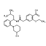 CAS 登录号：874908-14-2， 2-乙氧基-4-[2-({1-[2-(3-羟基-1-哌啶基)苯基]-3-甲基丁基}氨基)-2-氧代乙基]苯甲酸