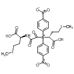 CAS 登录号：87498-79-1， N-[(1S)-1-羧基-3-(甲硫基)丙基]-N-[{[(1S)-1-羧基-3-(甲硫基)丙基]氨基}(氧代)乙酰基]-4-硝基-N-(4-硝基苯基)苯铵