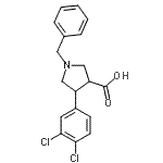 CAS#: 874990-78-0， 1-Benzyl-4-(3,4-dichlorophenyl)-3-pyrrolidinecarboxylic acid