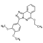 CAS 登录号：87540-49-6， 3-(3,4-二甲氧基苯基)-6-乙氧基[1,2,4]三唑并[3,4-a]酞嗪