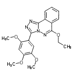 CAS 登录号：87540-51-0， 6-乙氧基-3-(2,4,5-三甲氧基苯基)[1,2,4]三唑并[3,4-a]酞嗪