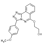 CAS 登录号：87540-57-6， 2-{[3-(4-甲氧基苯基)[1,2,4]三唑并[3,4-a]酞嗪-6-基]氧基}乙醇