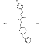 CAS 登录号：87576-02-1， N-[2-(4-苄基-1,4-二氮杂环庚-1-基)乙基]-2-(4-氯苯氧基)乙酰胺二盐酸盐