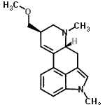 CAS 登录号：87633-43-0， (8beta)-8-(甲氧基甲基)-1,6-二甲基-9,10-二去氢麦角灵e