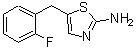 结构式 CAS# 876715-72-9, 5-(2-氟苄基)-1,3-噻唑-2-胺