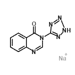 CAS 登录号：87693-14-9， 3-(2H-四唑-5-基)-4(3H)-喹唑啉酮钠盐(1:1)