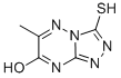 CAS 登录号：877-28-1， 3-巯基-6-甲基-[1,2,4]三唑并[4,3-b][1,2,4]三嗪-7-醇