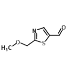 CAS 登录号：877398-86-2， 2-(甲氧基甲基)-1,3-噻唑-5-甲醛