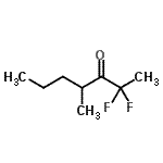CAS 登录号：87777-49-9， 2,2-二氟-4-甲基-3-庚酮
