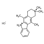 CAS 登录号：87988-85-0， 2,3,4,6-四氢-2,2,5,11-四甲基-1H-吡啶并[4,3-b]咔唑鎓氢氧化物(1:1)