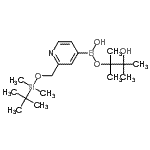 CAS#: 880495-84-1， 3-Hydroxy-2,3-dimethyl-2-butanyl hydrogen [2-({[dimethyl(2-methyl-2-propanyl)silyl]oxy}methyl)-4-pyridinyl]boronate