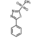 CAS 登录号：88088-23-7， 2-(甲基磺酰基)-5-苯基-1,3,4-噻二唑