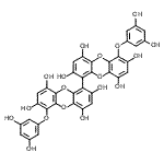 CAS 登录号：88095-81-2， 6,6'-二(3,5-二羟基苯氧基)-1,1'-联二苯并二恶因-2,2',4,4',7,7',9,9'-辛醇