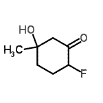 CAS 登录号：88100-65-6， 2-氟-5-羟基-5-甲基环己酮