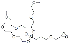 CAS 登录号：88127-84-8， 9-[2-(2-甲氧基乙氧基)乙氧基]-9-[3-(2-环氧乙烷基甲氧基)丙基]-2,5,8,10,13,16-六氧杂-9-硅杂十七烷