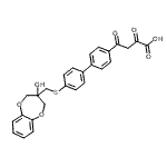 CAS 登录号：88197-30-2， 4-(4'-{[(3-羟基-3,4-二氢-2H-1,5-苯并二氧杂卓-3-基)甲基]硫基}-4-联苯基)-2,4-二氧代丁酸