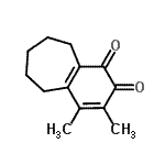 CAS 登录号：88246-01-9， 3,4-二甲基-6,7,8,9-四氢-1H-苯并[7]环轮烯-1,2(5H)-二酮