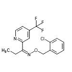 CAS 登录号：882747-74-2， (1Z)-N-[(2-氯苄基)氧基]-1-[4-(三氟甲基)-2-吡啶基]-1-丙亚胺