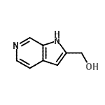 结构式 CAS# 882881-15-4, 1H-吡咯并[2,3-c]吡啶-2-基甲醇