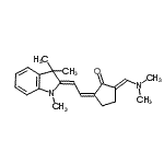 CAS 登录号：88340-85-6， (2E,5Z)-2-[(二甲基氨基)亚甲基]-5-[(2Z)-2-(1,3,3-三甲基-1,3-二氢-2H-吲哚-2-亚基)亚乙基]环戊酮