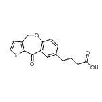 CAS 登录号：88358-30-9， 4-(10-氧代-4,10-二氢噻吩并[3,2-c][1]苯并氧杂卓-8-基)丁酸