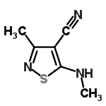 CAS 登录号：88394-37-0， 3-甲基-5-(甲基氨基)-1,2-噻唑-4-甲腈