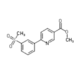 CAS#: 884494-62-6， Methyl 6-[3-(methylsulfonyl)phenyl]nicotinate